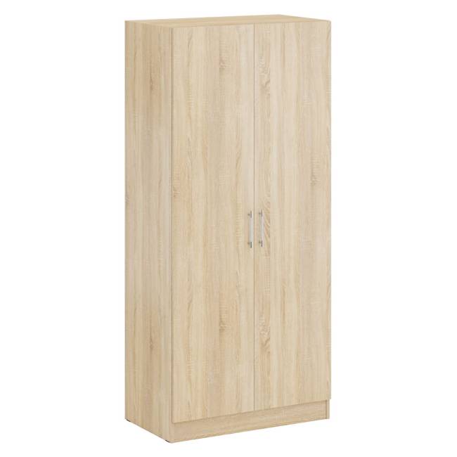 Кровать двуспальная 1800 со шкафом для одежды 2-х створчатым Стандарт цвет дуб сонома Кровать двуспальная 1800 со шкафом для одежды 2-х створчатым Стандарт цвет дуб сонома