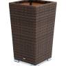 "Капучино" кашпо для цветов плетеное из искусственного ротанга, цвет коричневый "Капучино" кашпо для цветов плетеное из искусственного ротанга, цвет коричневый