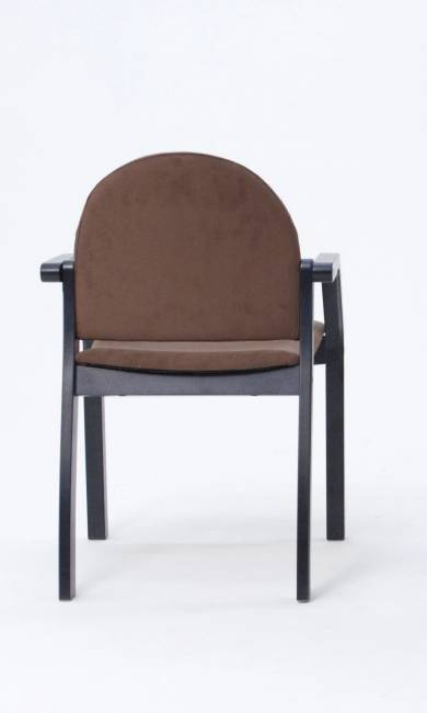 Стул-кресло Джуно 2.0 чёрный/коричневый