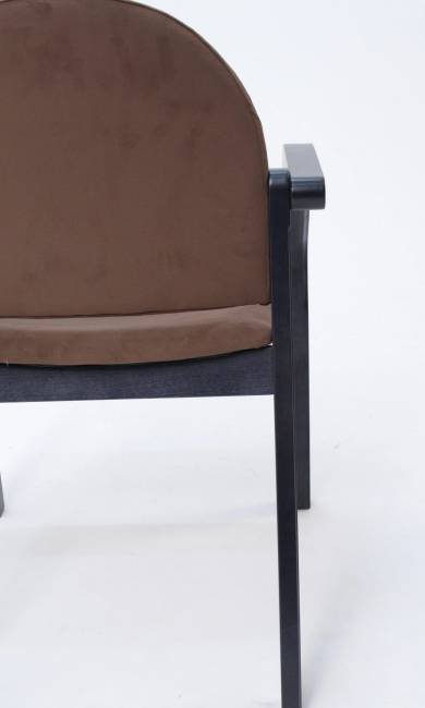 Стул-кресло Джуно 2.0 чёрный/коричневый