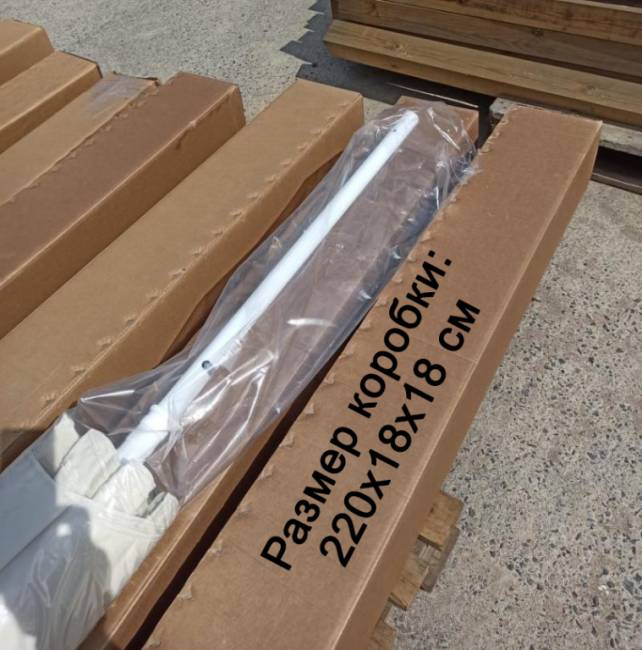 Зонт пляжный профессиональный 2х2 м Kiwi Clips бежевый 2000х2000 мм Зонт пляжный профессиональный 2х2 м Kiwi Clips бежевый 2000х2000 мм