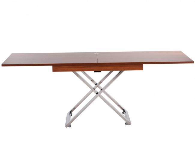 Стол-трансформер Левмар Cross D44/S79 миланский орех/ опоры нерж.сталь