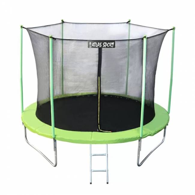 Батут "Atlas Sport 183 см", с внутренней сеткой GREEN