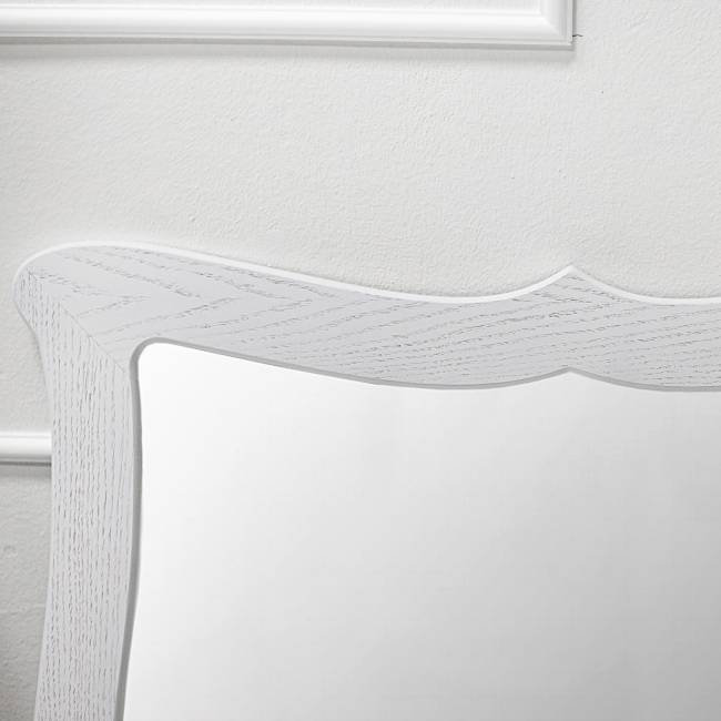 Зеркало навесное Берже 23 белый ясень 97 см х 67 см Зеркало навесное Берже 23 белый ясень 97 см х 67 см