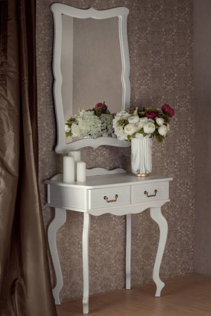 Зеркало навесное Берже 23 белый ясень 97 см х 67 см Зеркало навесное Берже 23 белый ясень 97 см х 67 см