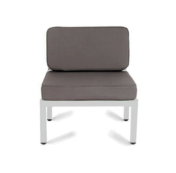 "Глория" модуль диванный центральный, каркас из алюминия