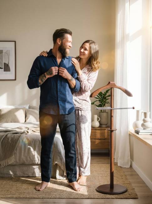 Вешалка костюмная В 25Н средне-коричневый Вешалка костюмная В 25Н средне-коричневый