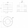 Комплект бетонных теплоаккумулирующих дисков d-150 мм (6 шт., 3 слоя, V1)