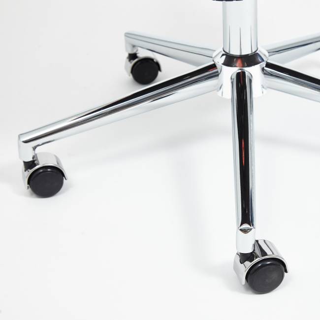 Кресло MILAN хром флок , синий, 32 синий флок