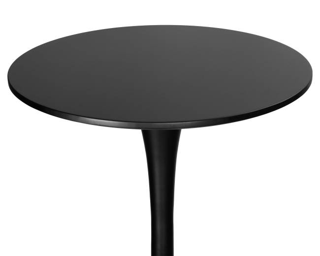 Стол барный MIA BAR, черная столешница, черное основание
