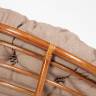 Кресло-качалка PAPASAN/ПАПАСАН w 23/01 B /с подушкой/ 115х78х104 см, Pecan (орех), экошерсть Коричневый, 1811-5 Pecan (орех)