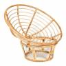 Кресло PAPASAN ECO/ПАПАСАН ЭКО P115-1/SP STD /c подушкой, ремешками/ диаметр подушки 125 см, 115x101x92 см, Natural (натуральный), флок Олива, 23