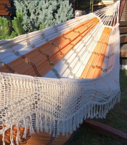 Гамак двухместный PARADISE оранжевый mixed