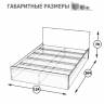 Кровать Стандарт 1200 цвет венге
