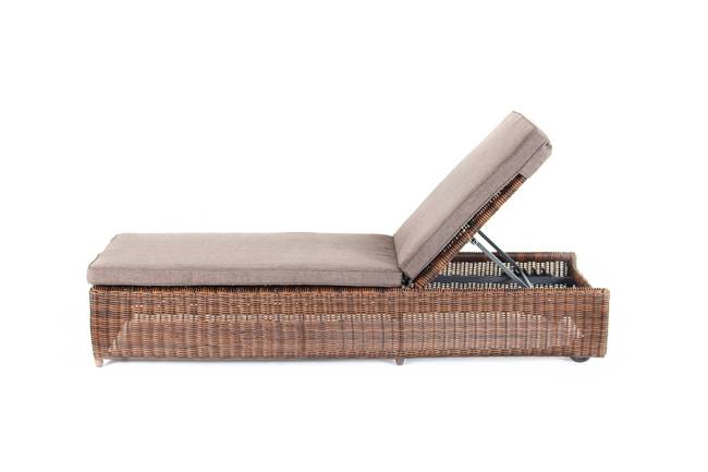 "Рим" шезлонг с подушкой, цвет коричневый "Рим" шезлонг с подушкой, цвет коричневый