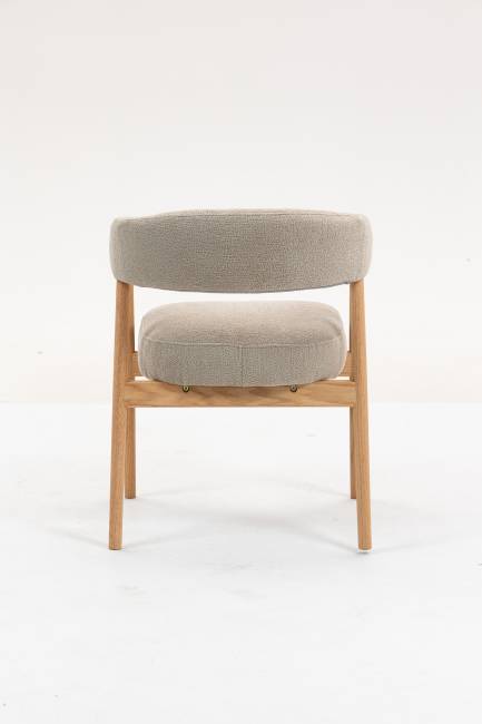 Стул обеденный Zubo с деревянными ножками бежевый 2 шт.