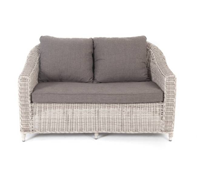 "Кон Панна" диван из искусственного ротанга двухместный, цвет бежевый