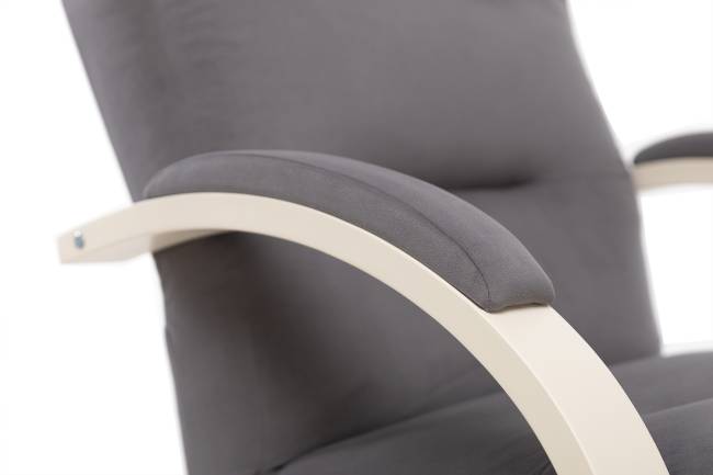 Кресло-качалка Leset Милано Слоновая кость V32 серый Кресло-качалка Leset Милано Слоновая кость V32 серый