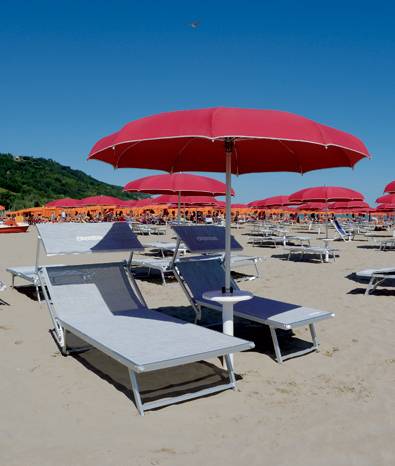 Столик для зонтов с опорой Table белый Ø400х1200 мм