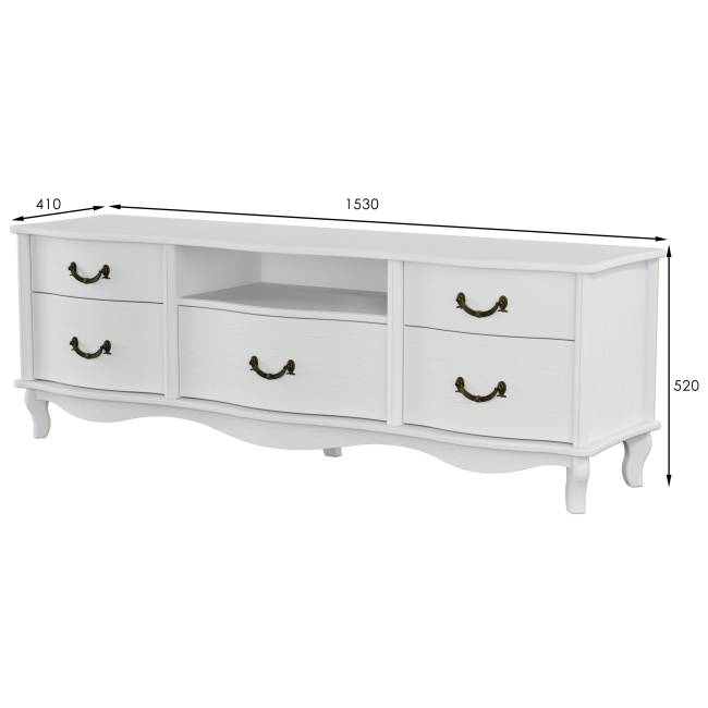 ТВ-тумба Джульетта-2 молочный дуб Л