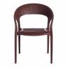 Кресло TINTO (mod. PC59) / 1 шт. в упаковке пластик,  60 х 63 х 83 см, Brown (коричневый) 14 Brown (коричневый) 14 пластик