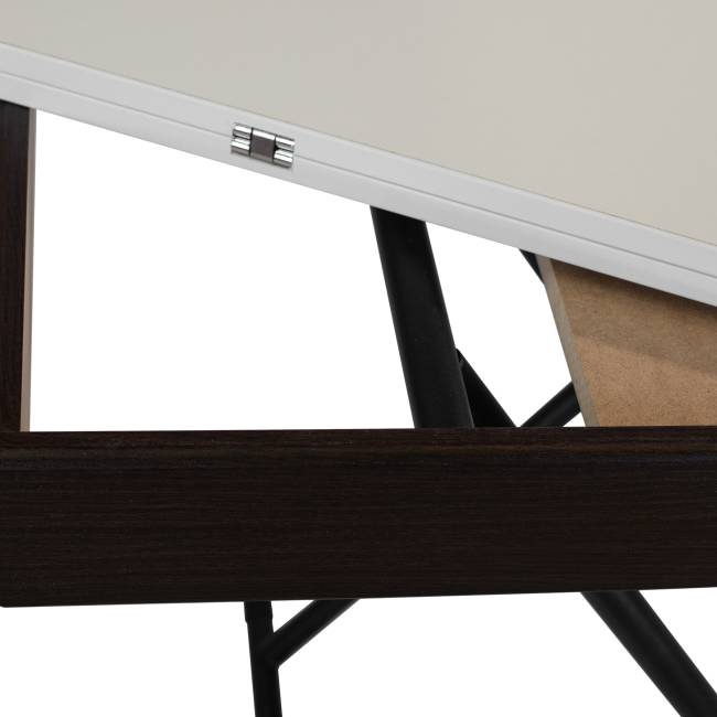 Стол-трансформер Лерон белый/черный Стол-трансформер Лерон белый/черный