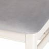 Стул DOLCE мягкое сидение бук, 40х46х100см, ivory white, велюр Tenerife Ultimate grey белый