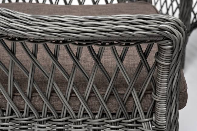 "Сицилия" обеденная группа плетеная, цвет графит "Сицилия" обеденная группа плетеная, цвет графит