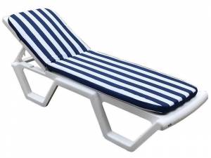 Матрац для шезлонга Tweet, бело-синий