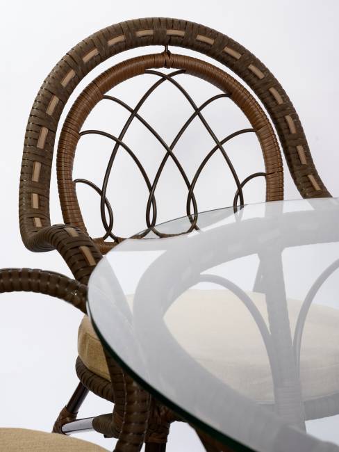 Стол Java (Ява) из искусственного ротанга, орех Стол Java (Ява) из искусственного ротанга, орех