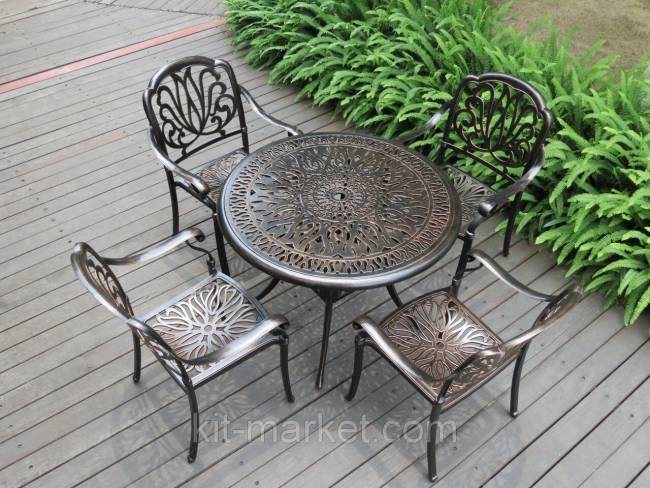 Мебель из металла Palermo 4 с круглым столом