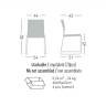 Cтул пластиковый на полозьях Artesia S 540х510х820 мм