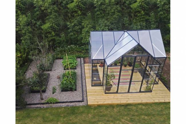 Теплица с прозрачным остеклением VICTORY ORANGERY GARDEN CHALET 10x12 Теплица с прозрачным остеклением VICTORY ORANGERY GARDEN CHALET 10x12