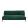 Диван прямой Дрезден велюр зелёный