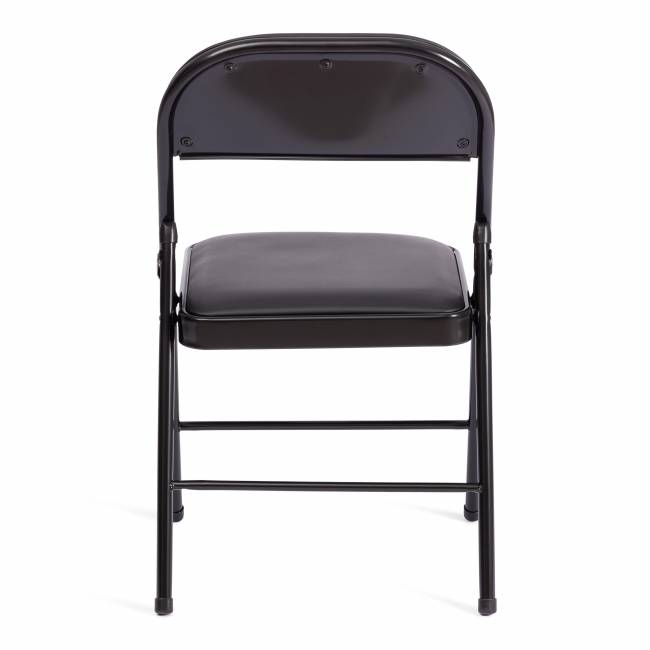 Стул складной FOLDER (mod. 3022G) каркас: металл, сиденье/спинка: экокожа, 46.5 х 47.5 х 79 см, black (черный) / black (черный) (Комплект из 6 шт.) черный каркас: металл, сиденье/спинка: экокожа