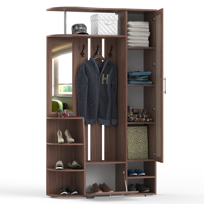 Прихожая Ксения-2, цвет ясень шимо светлый/ясень шимо тёмный Прихожая Ксения-2, цвет ясень шимо светлый/ясень шимо тёмный