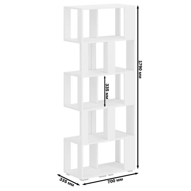 Комплект их 2-х стеллажей цвет белый Комплект их 2-х стеллажей цвет белый