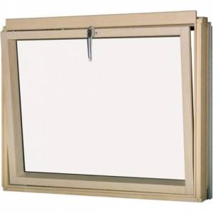 Мансардное окно FAKRO BVP P2 Lux (откидное), однокамерный триплекс, дерево 94х115