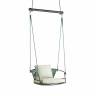 Качели плетеные Lisa Swing антрацит, ментоловый 730х650х1750 мм