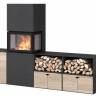 Печь-камин Nordpeis Box Black + топка N-20U