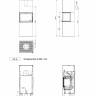Печь-камин Nordpeis Box Black + топка N-20U