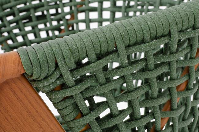 "Амстердам" плетеный стул из искусственного ротанга, цвет зеленый