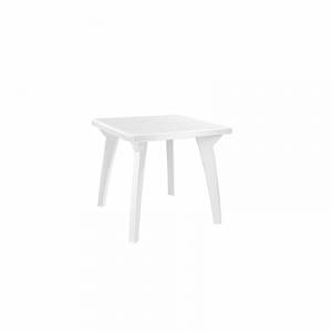 Стол пластиковый Луна квадратный, белый