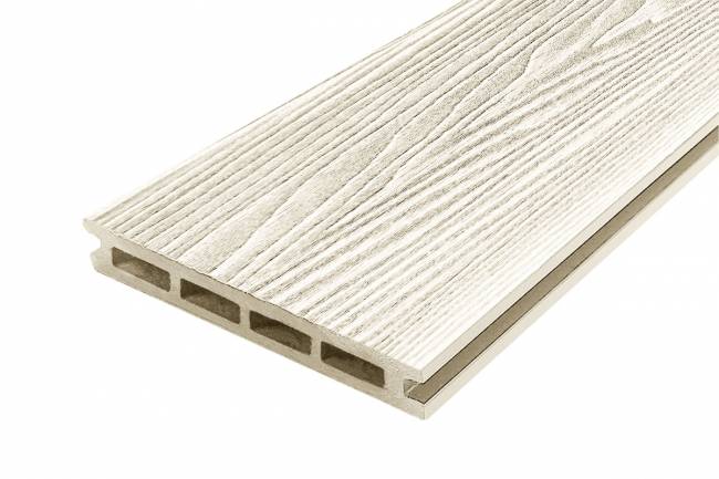 Террасная доска NauticPrime (Light) Esthetic Wood, 145*22, слон. кость