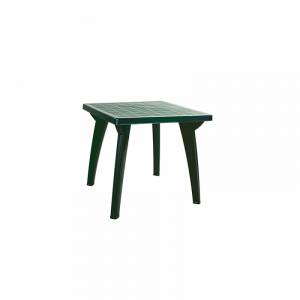 Стол пластиковый Луна квадратный, зелёный