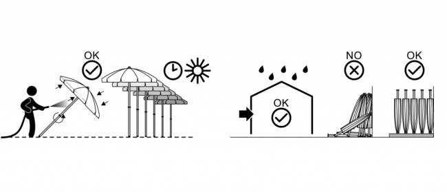 Зонт профессиональный пляжный Ø2.6 м Cezanne Ø2600 мм