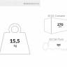 Стол пластиковый складной Sky Folding Table Ø60 темно-серый Ø600х740 мм