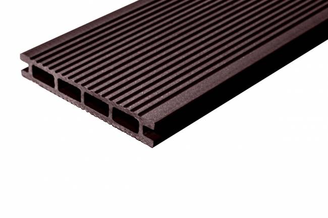 Террасная доска DARVOLEX (шовная) 150*23,5 полнотелая, венге