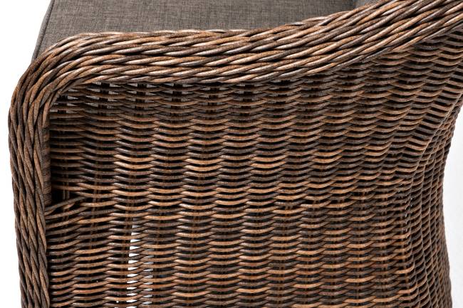 "Равенна" диван двухместный плетенный из ротанга, цвет коричневый "Равенна" диван двухместный плетенный из ротанга, цвет коричневый