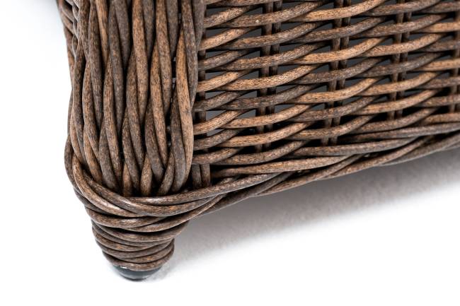 "Равенна" диван двухместный плетенный из ротанга, цвет коричневый "Равенна" диван двухместный плетенный из ротанга, цвет коричневый